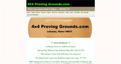 Desktop Screenshot of 4x4provinggrounds.com